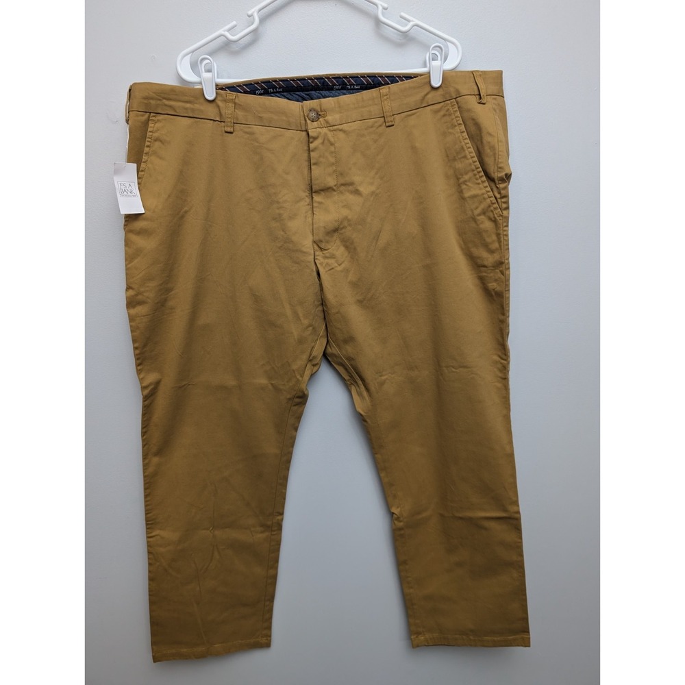 NWT Jos A Bank 1905 Chino Pants Size 44 x 29 Mens tan Straight Fit